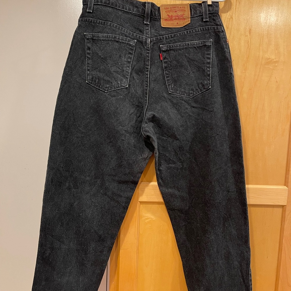 Black Vintage hand painted, size 12 LEVIs - Picture 4 of 6